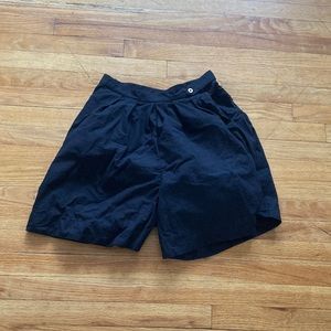 Free People Black Button Closure Shorts
